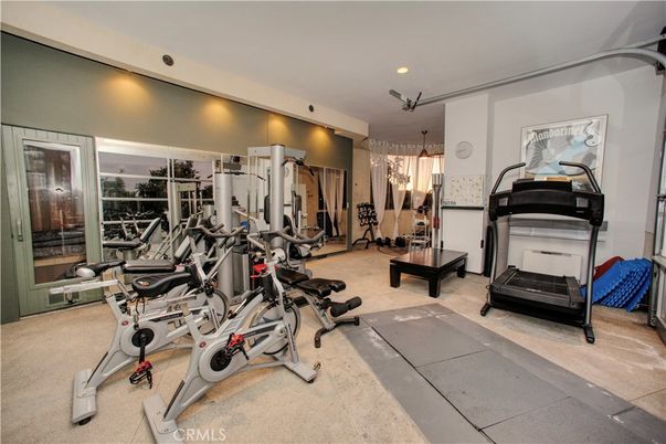 Fitness Equipment, Gym, Interior, Recessed Lighting