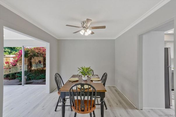 Dining room, Interior, Wood Texture Flooring