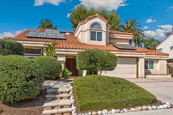 Attached, Exterior, Facade, Solar Panels, Mediterranean