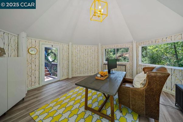 Home Office, Interior, Wood Texture Flooring