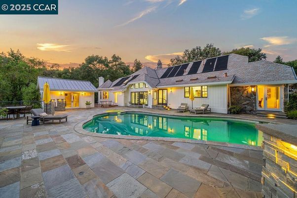 Exterior, Pool, Solar Panels