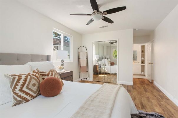 Bedroom, Interior, Wood Texture Flooring