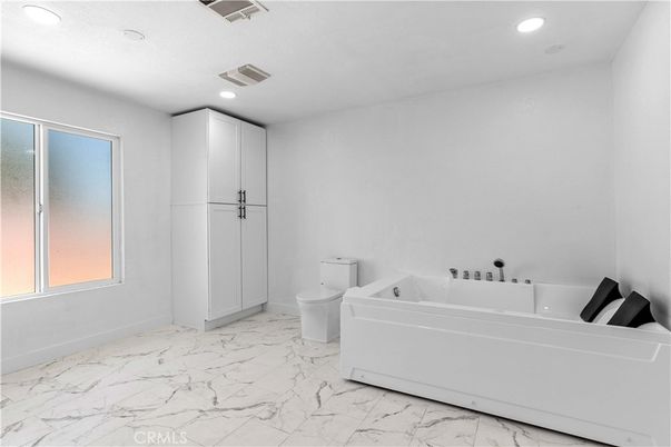 Bathroom, Interior, Marble, Recessed Lighting