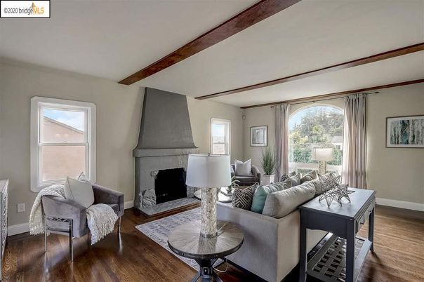 Fireplace, Interior, Living room, Wooden Beams, Wood Texture Flooring