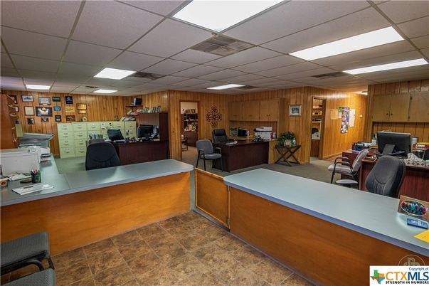Home Office, Interior, Kitchen, Recessed Lighting, Wooden Walls