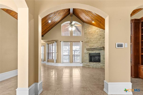 Fireplace, Interior, Stone Walls, Wooden Beams, Wooden Ceilings