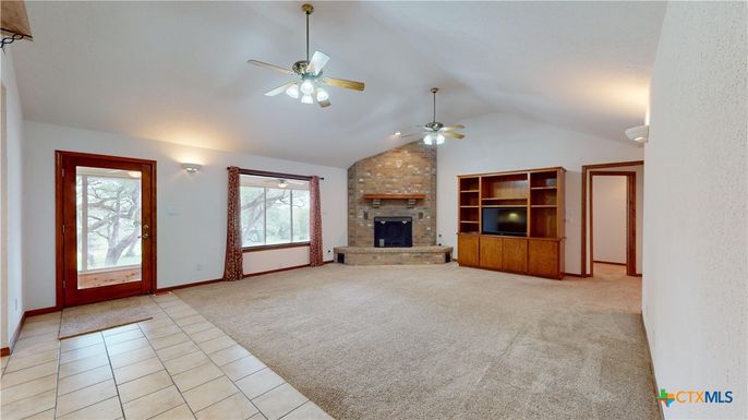 Empty room, Fireplace, Interior, Stone Walls