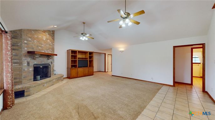 Empty room, Fireplace, Interior, Stone Walls