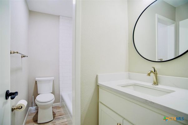 Bathroom, Interior, Wood Texture Flooring