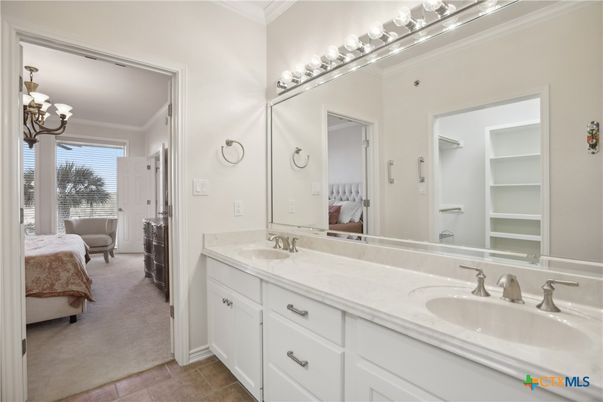Bathroom, Chandelier, Dual Sink Vanities, Interior