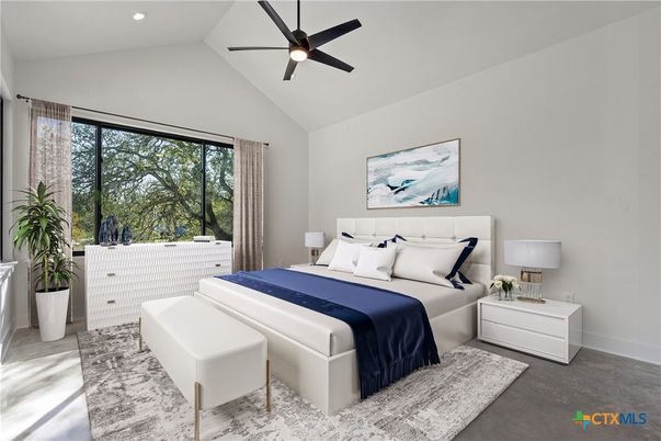Bedroom, Interior, Recessed Lighting
