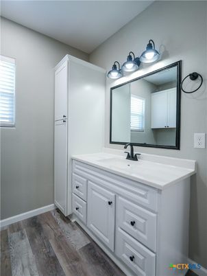 Bathroom, Interior, Wood Texture Flooring