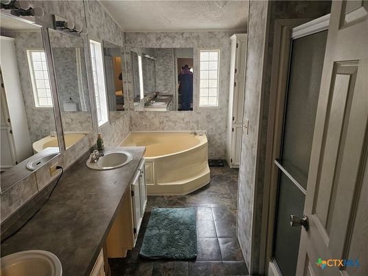 Bathroom, Dual Sink Vanities, Free Standing Baths, Glass Shower, Interior