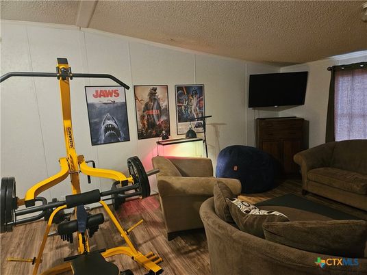 Fitness Equipment, Interior, Living room, Wood Texture Flooring
