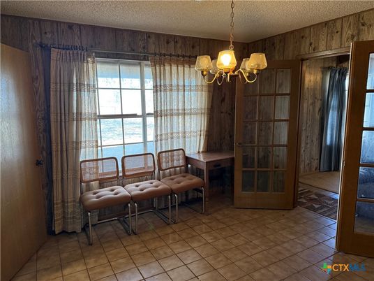 Chandelier, Dining room, Interior, Wooden Walls
