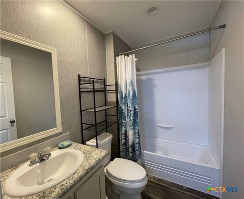 Bathroom, Interior, Wood Texture Flooring