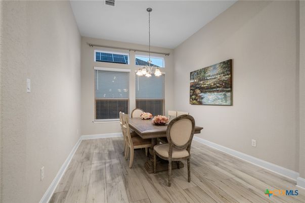 Chandelier, Dining room, Interior, Pendant Lights, Wood Texture Flooring