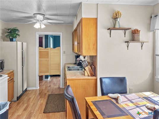 Interior, Kitchen, Wood Texture Flooring