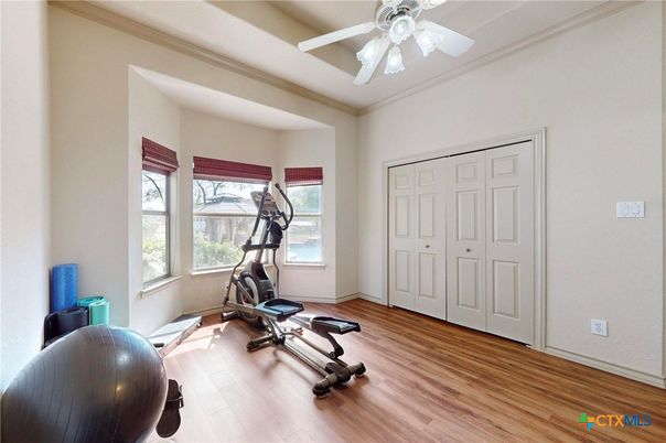 Fitness Equipment, Interior, Wood Texture Flooring