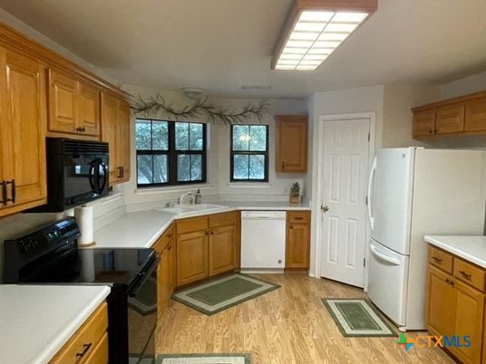 Interior, Kitchen, Wood Texture Flooring