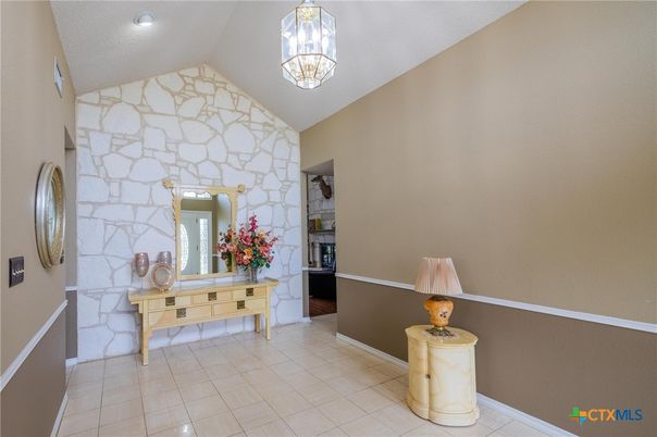 Interior, Recessed Lighting, Stone Walls