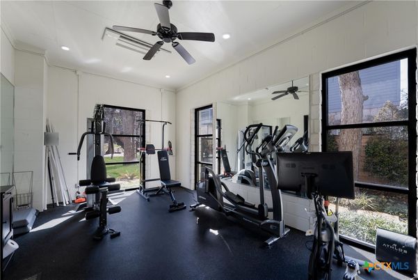 Fitness Equipment, Interior, Recessed Lighting