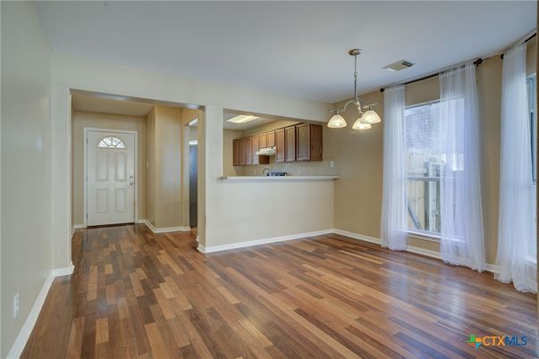 Interior, Kitchen, Pendant Lights, Wood Texture Flooring