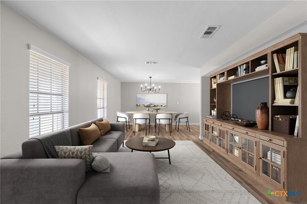 Chandelier, Dining room, Interior, Living room, Wood Texture Flooring