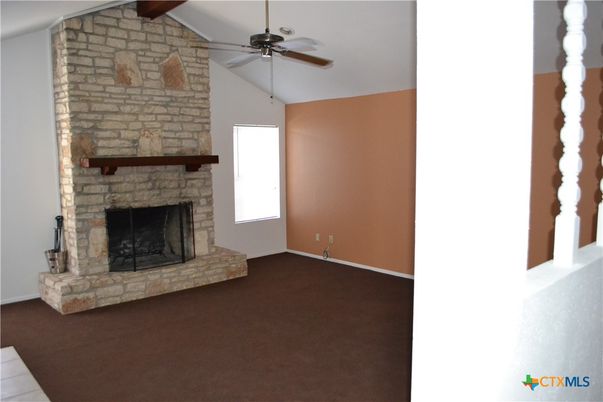 Empty room, Fireplace, Interior, Stone Walls
