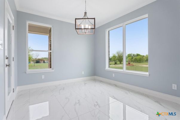 Empty room, Interior, Marble, Pendant Lights
