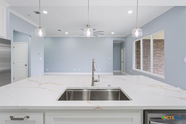 Interior, Kitchen, Pendant Lights, Recessed Lighting, Stainless Steel Appliances