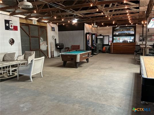 Billiard Table, Game Room, Interior, Wooden Beams