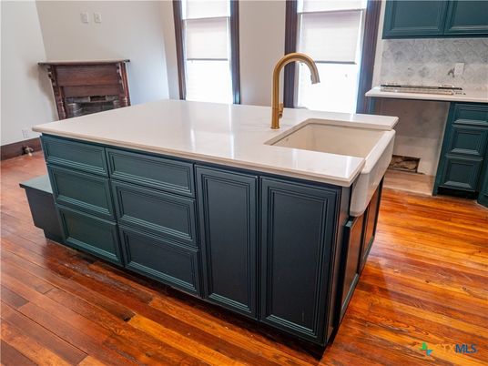 Interior, Kitchen, Wood Texture Flooring