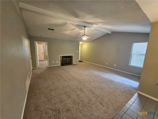 Empty room, Fireplace, Interior