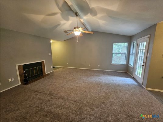 Empty room, Fireplace, Interior
