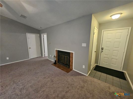 Empty room, Fireplace, Interior