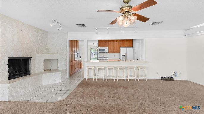 Fireplace, Interior, Kitchen