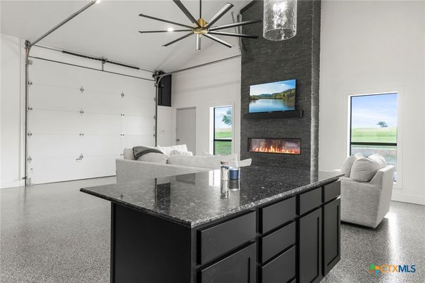 Fireplace, Interior, Living room, Water