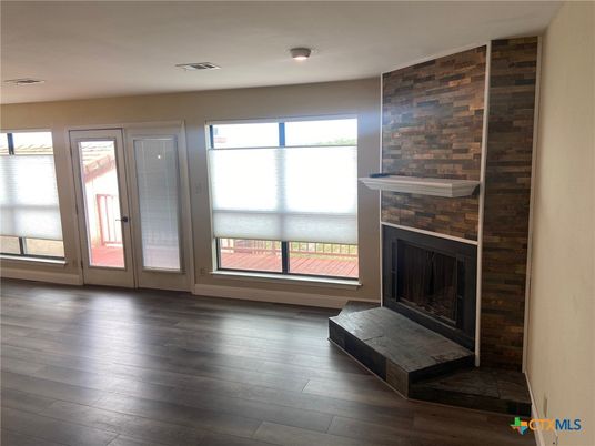 Empty room, Fireplace, Interior, Wood Texture Flooring