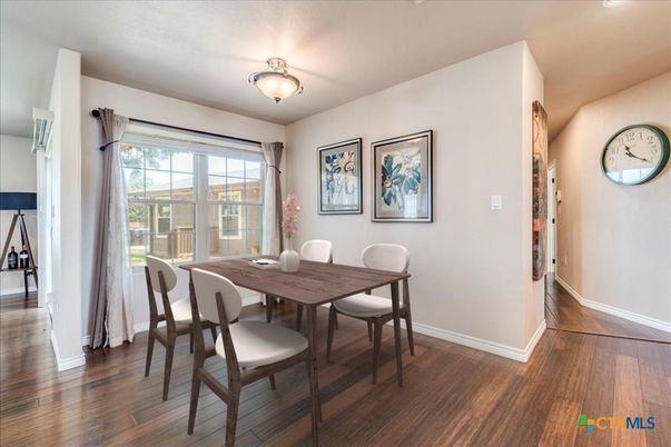 Dining room, Interior, Wood Texture Flooring