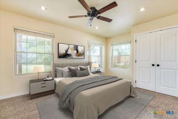 Bedroom, Interior, Recessed Lighting