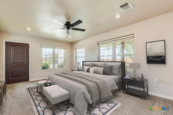 Bedroom, Interior, Recessed Lighting