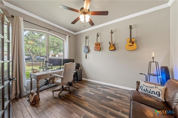 Home Office, Interior, Wood Texture Flooring
