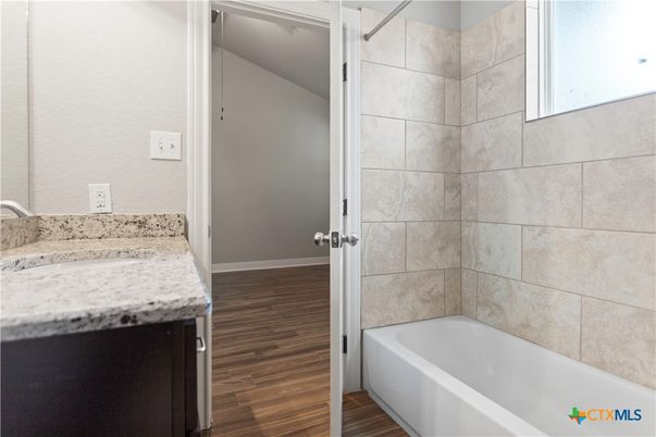 Bathroom, Interior, Wood Texture Flooring