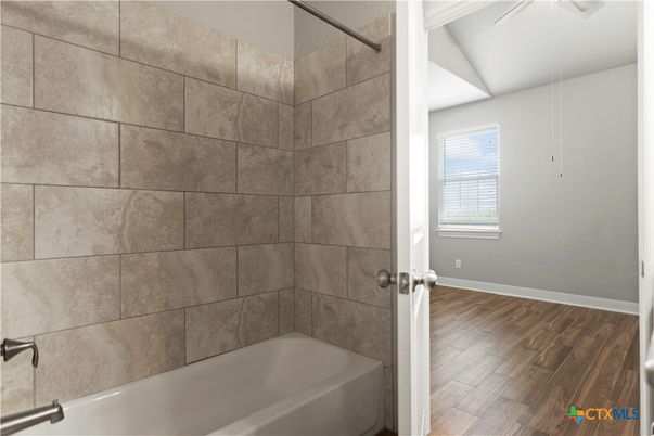 Bathroom, Interior, Wood Texture Flooring