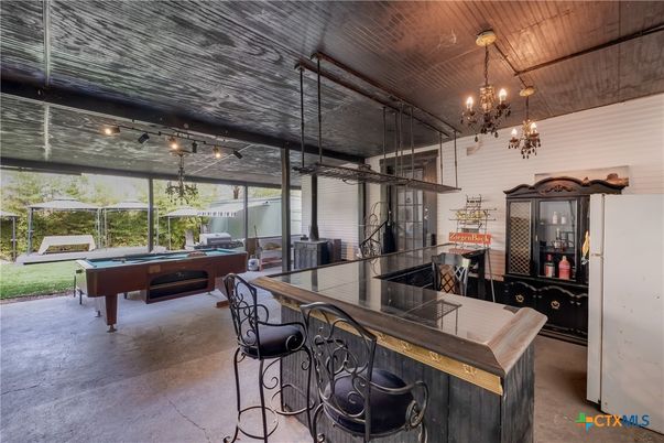 Billiard Table, Chandelier, Game Room, Interior