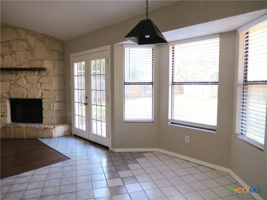 Fireplace, Interior, Pendant Lights, Stone Walls