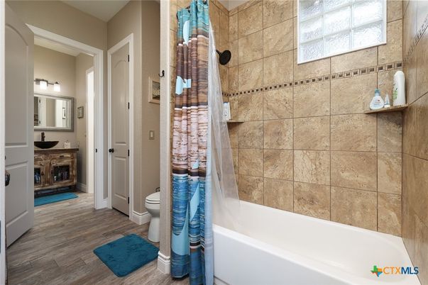 Bathroom, Interior, Wood Texture Flooring