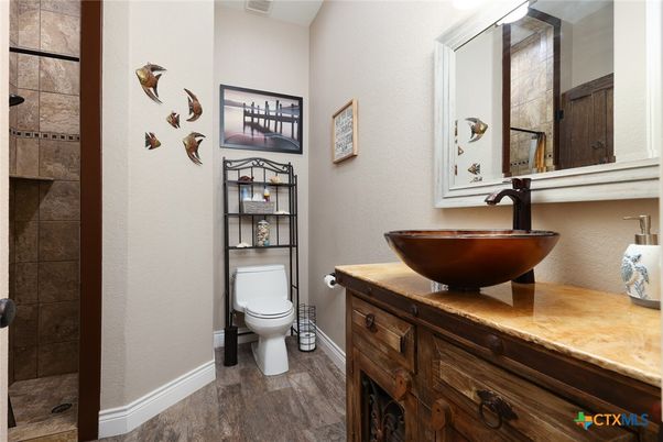 Bathroom, Interior, Wood Texture Flooring