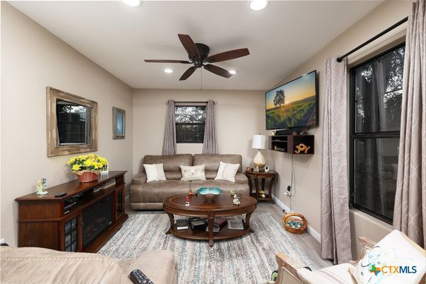 Interior, Living room, Recessed Lighting